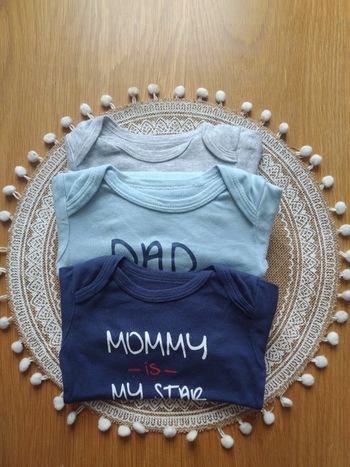 Lot bodies bébé garçon 6 mois