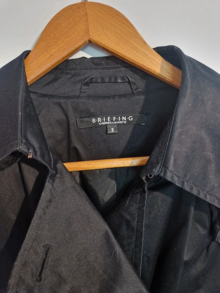 Manteau trench noir Galeries Lafayette Briefing taille 3 - photo numéro 2