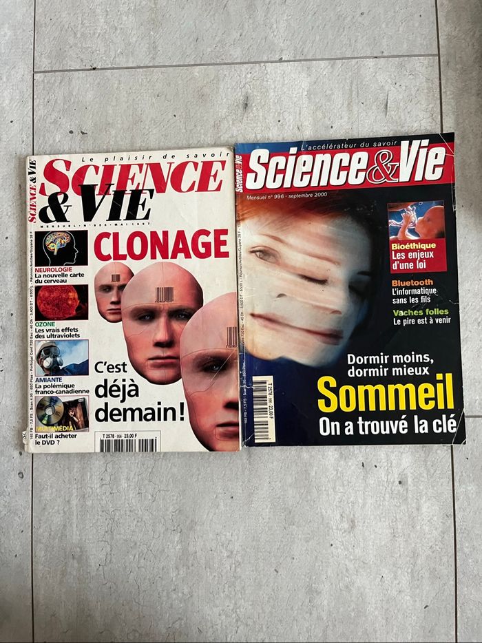 Science et vie numéro 956 et 996