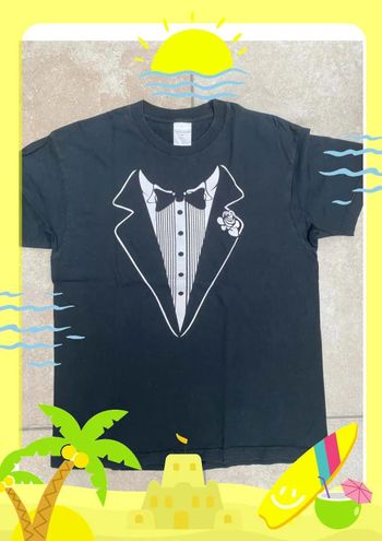 T shirt imprimé cravate