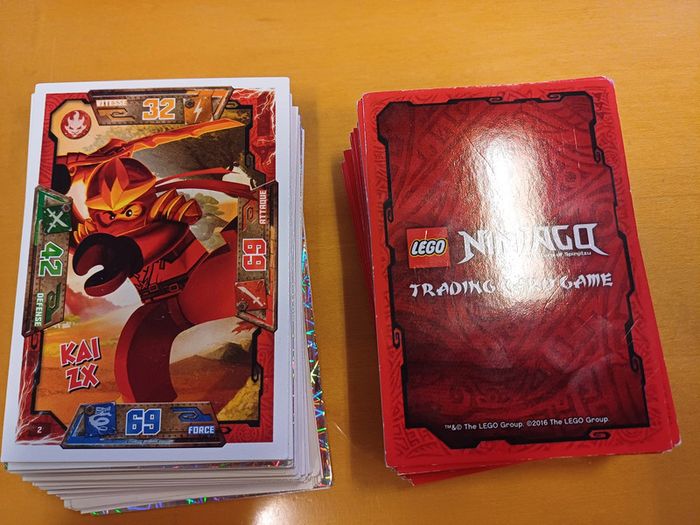 Lot de 5 cartes Lego Ninjago Masters of Spinjitzu - Série 1 Dipa 2016 France