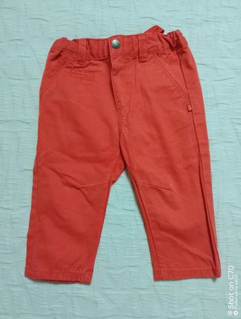 Obaibi pantalon rouge clair 6 mois