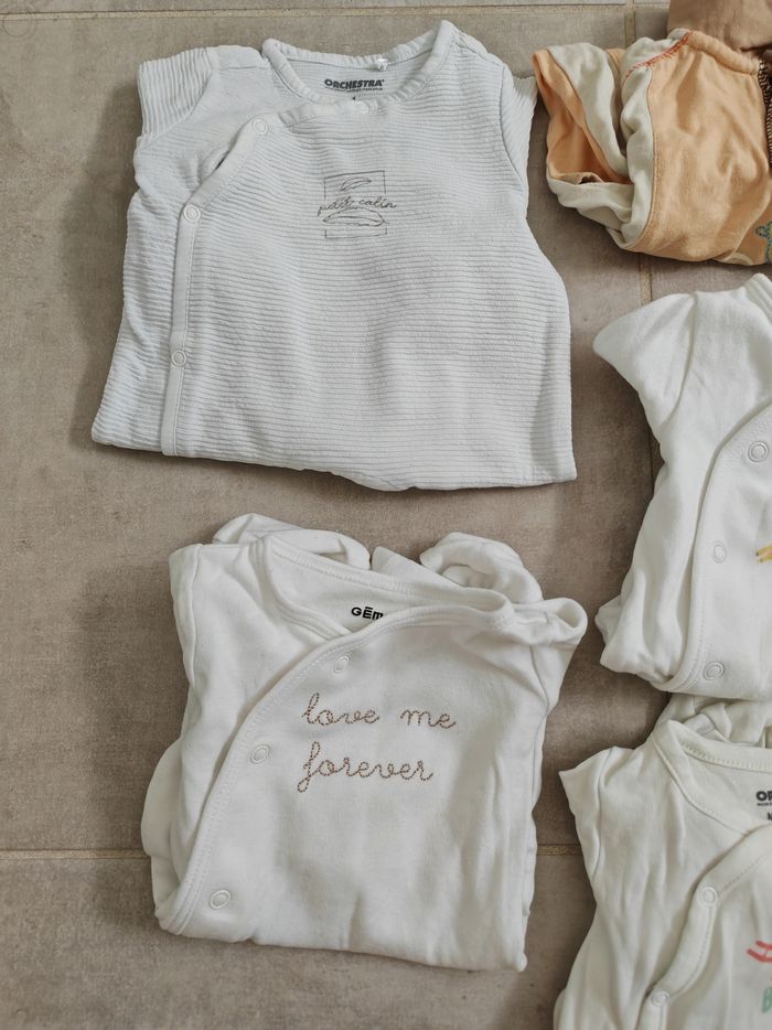 Lot pyjama coton 1 mois - photo numéro 2