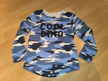 T-shirt manches longues bleu taille 6 ans