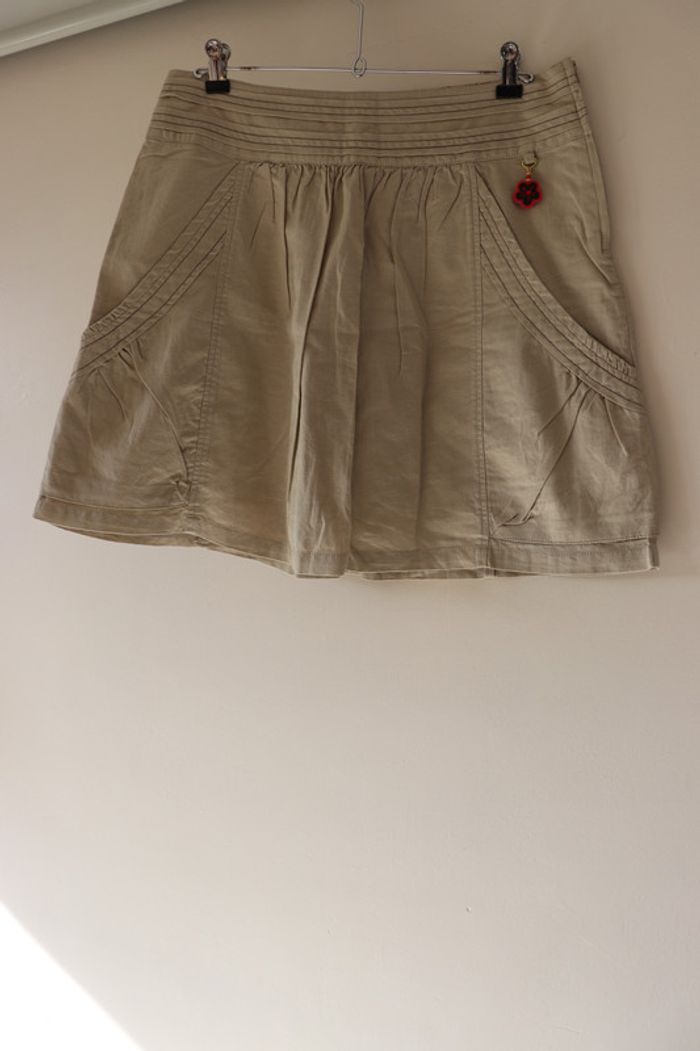 Jupe beige taille 40 Cache Cache - photo numéro 4