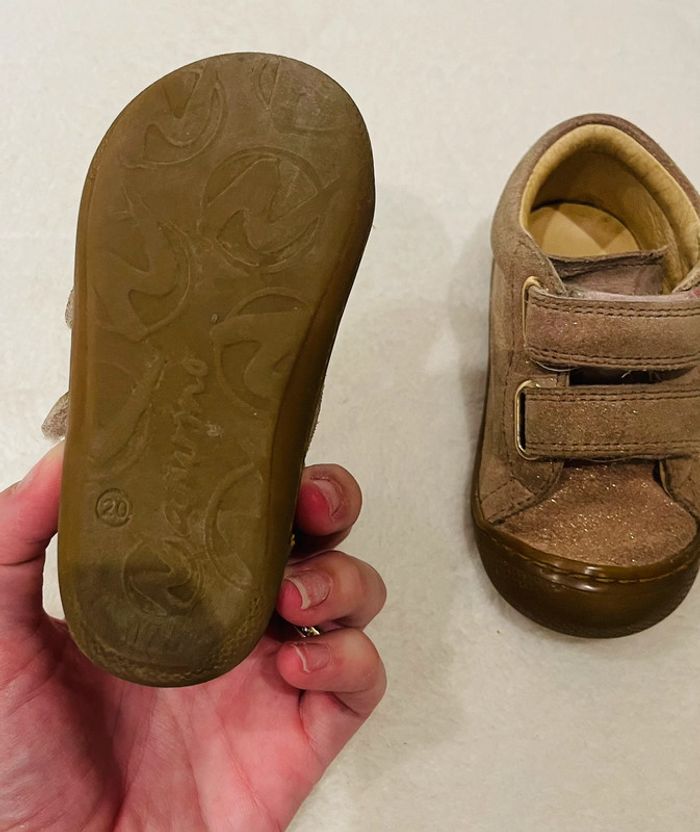 Petites chaussures Naturino taille 20 couleurs rose pailleté - photo numéro 6