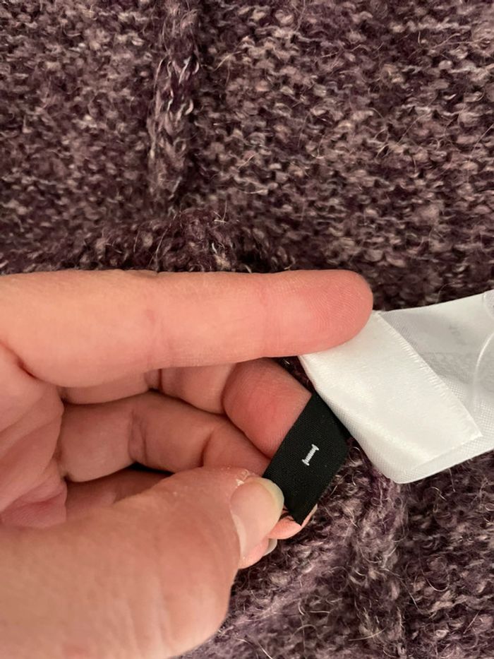 Gilet long femme violet - photo numéro 9