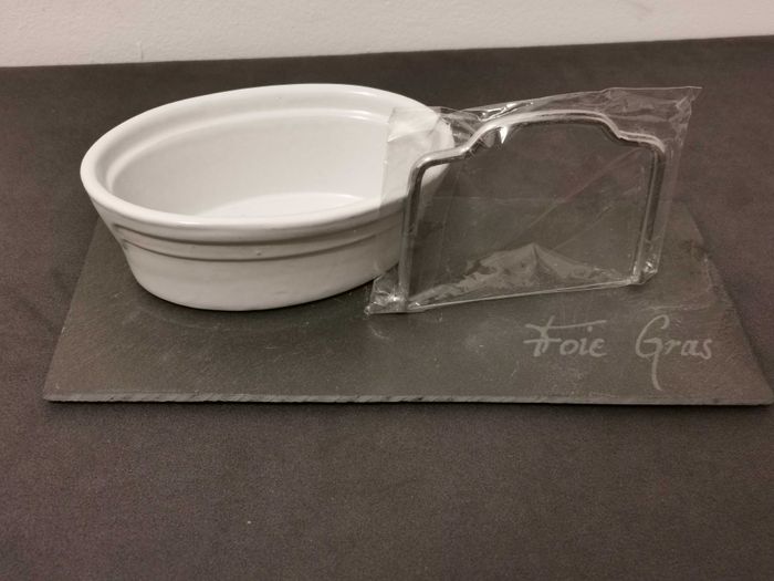 Assiette présentation foie gras