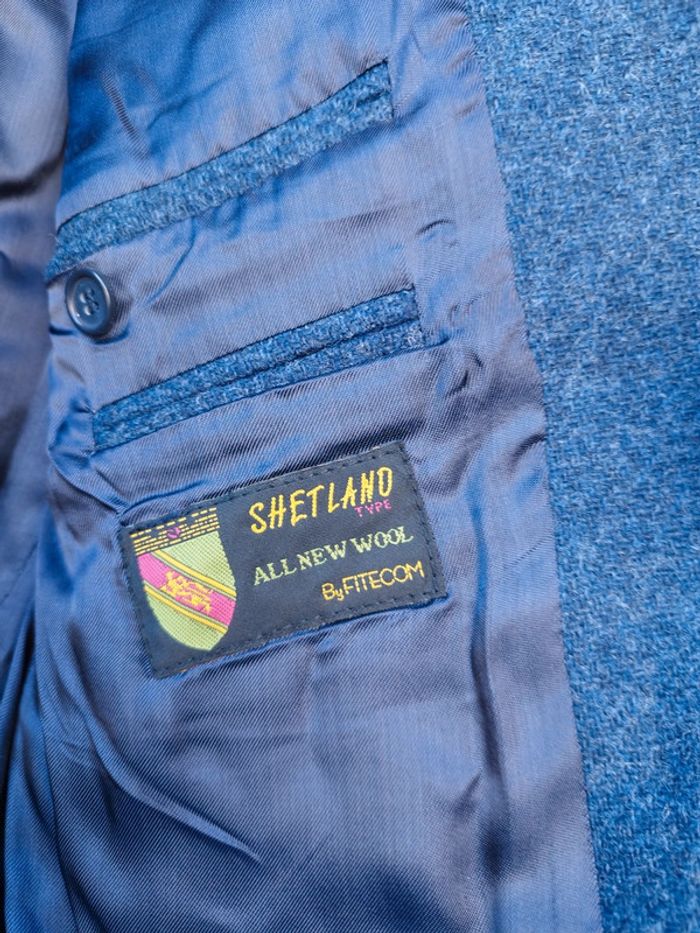 Veste de costume bleu Shetland taille 54 - photo numéro 2