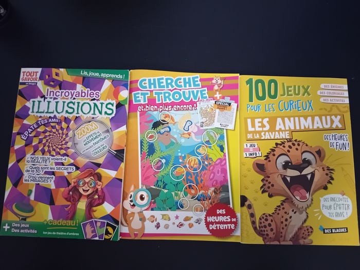 Lot 3 magazines jeux enfants