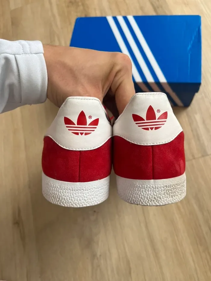Adidas Gazelle OG Rouge Blanc Taille 44,5 - photo numéro 4