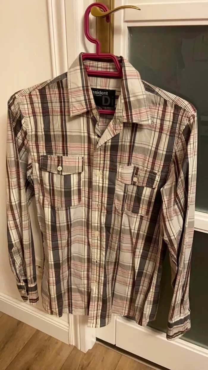 Chemise homme à carreaux