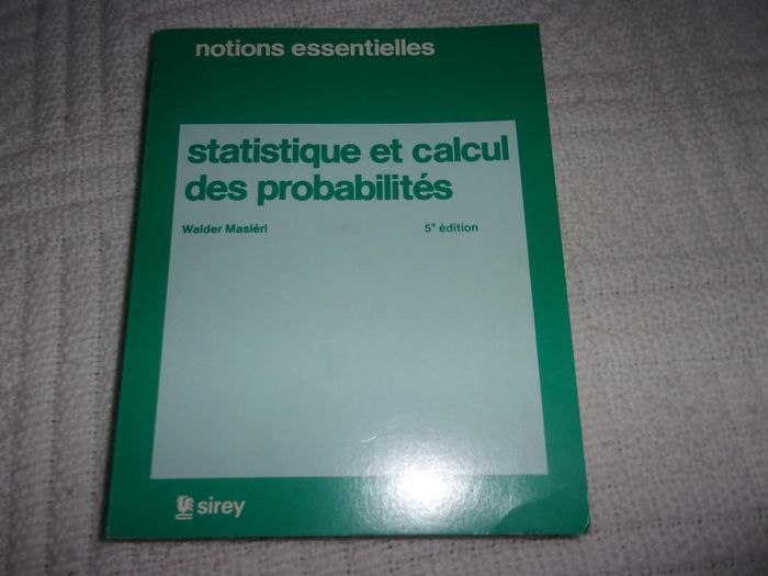 Statistiques Et Calcul Des Probabilités