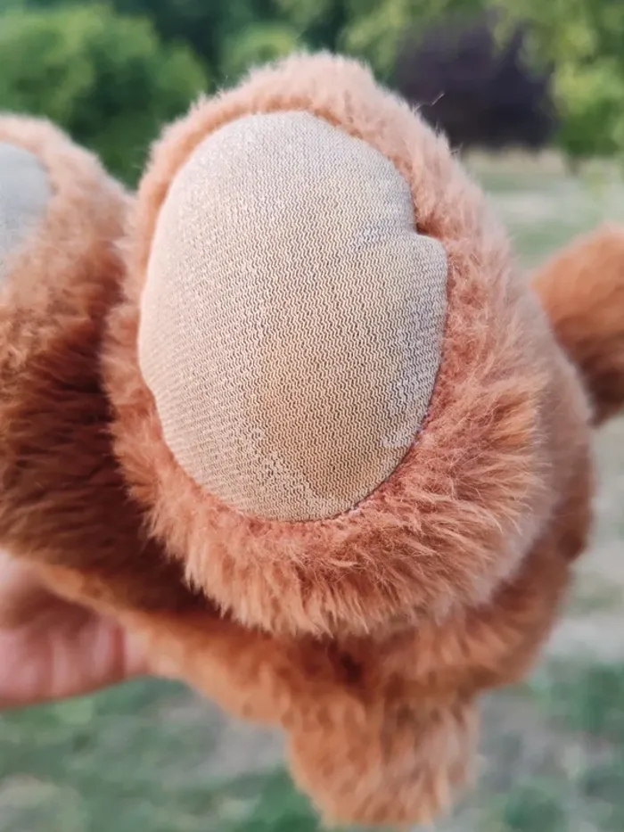 Peluche nombrilou ours vintage marron - photo numéro 9