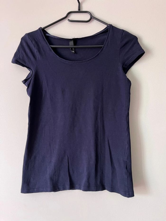 T shirt bleu marine