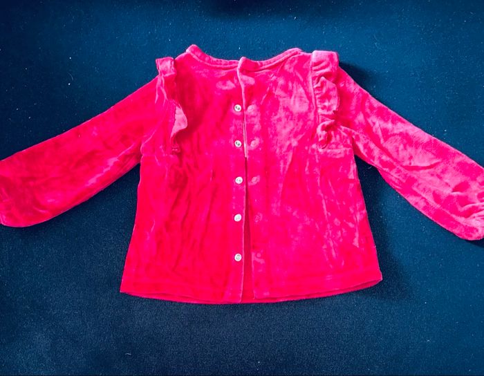 Pyjama deux pièce en velour avec pied antidérapant - Sergent major 80CM - photo numéro 4