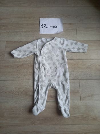 Pyjama epais polaire 12 mois Disney