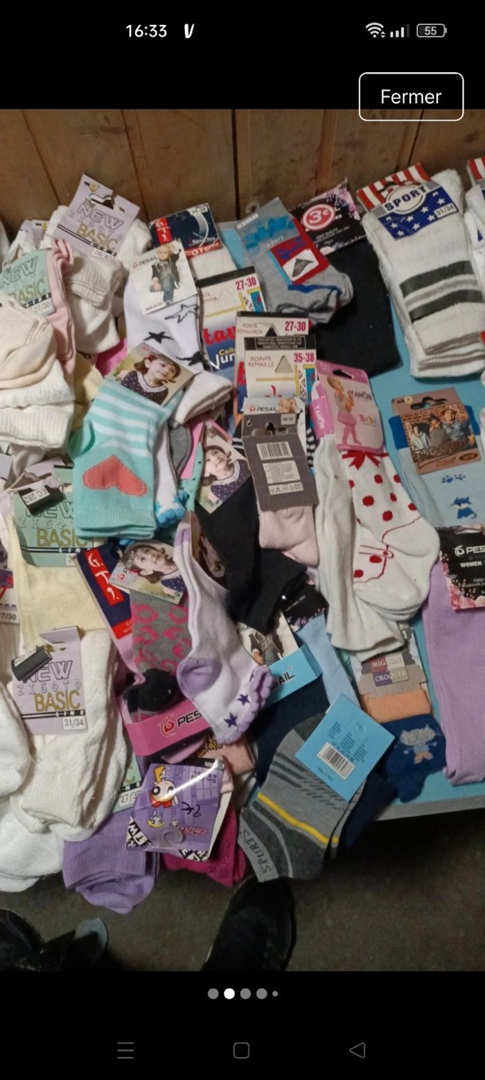 Chausette 1.50€ les 3 paire - photo numéro 2