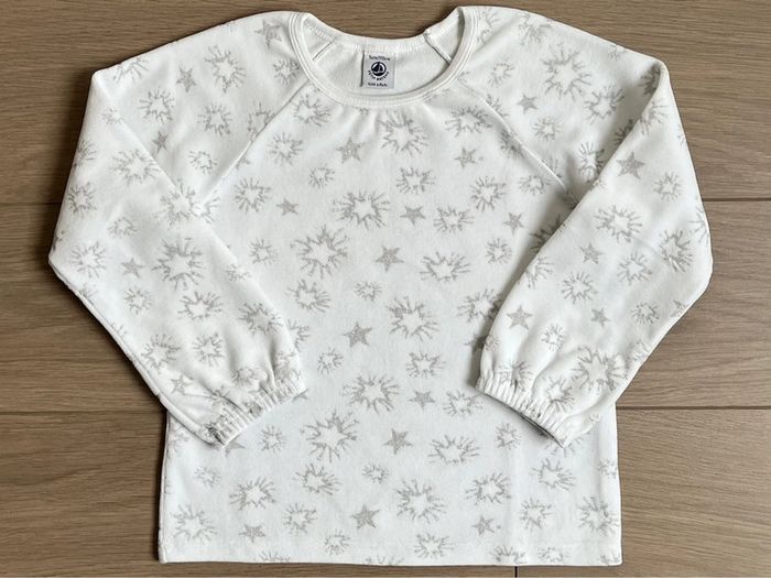 Pyjama chaud en velours scintillant collection Noël Petit bateau T-5 ans - photo numéro 3