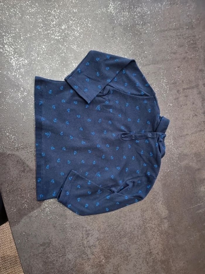 Tee shirt Petit Bateau en 12 mois avec col roulé - photo numéro 3