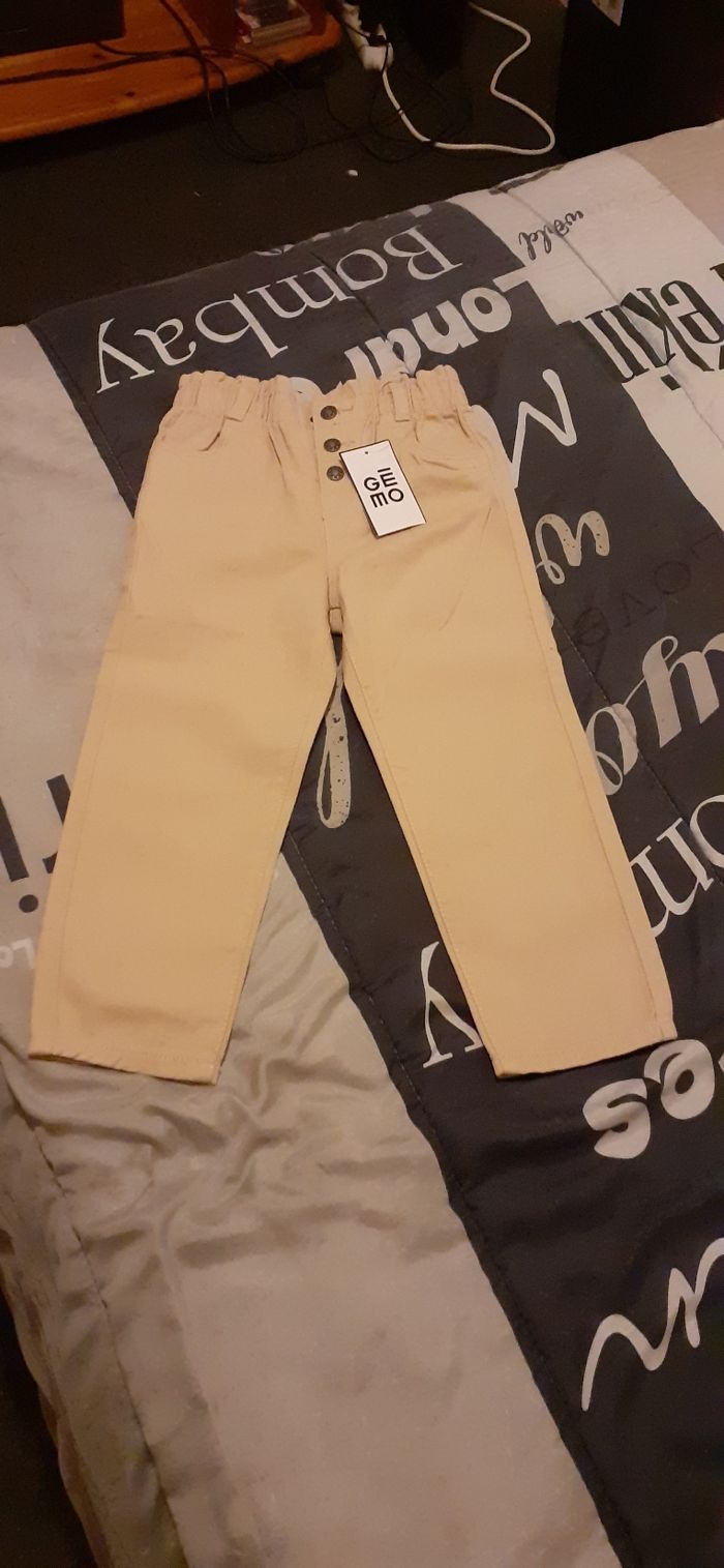 Pantalon denim coupe slouchy