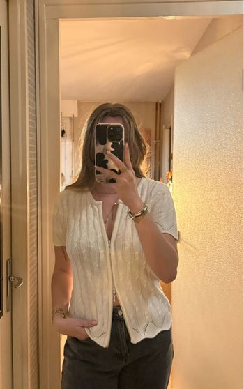 Gilet Blanche porte blanc