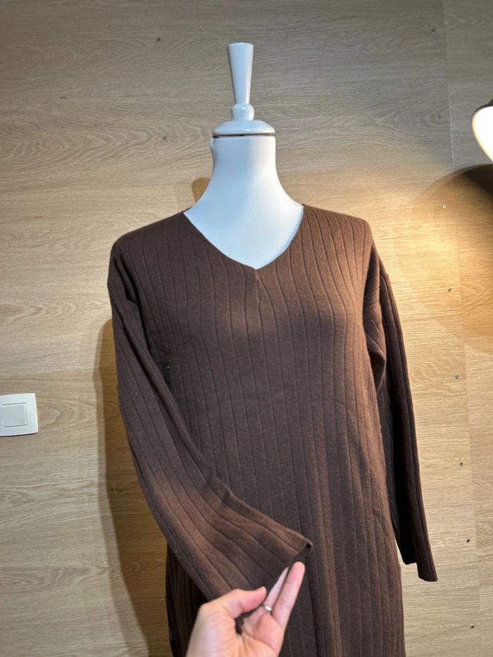 Robe longue marron S-M Jasminah Paris - photo numéro 2