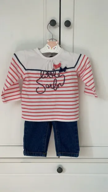 Ensemble Pantalon et T shirt Grain de blé 6 mois