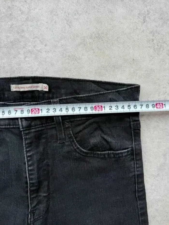 Jeans Levi's 720 W30 FR40 L32 coupe skinny noir Femme Women pan563b - photo numéro 3