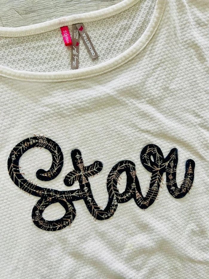 Lot tee shirts et pull - girly - fille 10 ans - photo numéro 3