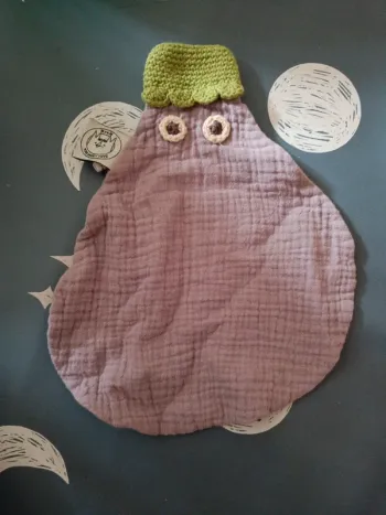 Aubergine en tissu - doudou Nyum the veggy toys