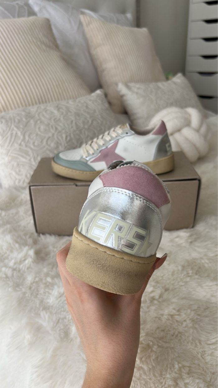 Baskets blanche et rose - photo numéro 2