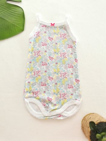 Body fleuri sans manches Petit Bateau 6 Mois