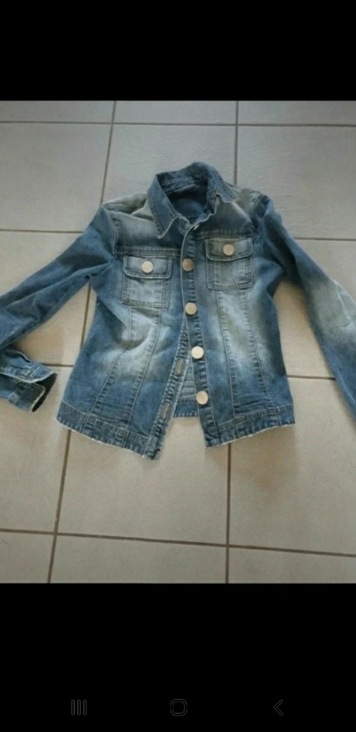 Veste jeans transfert 36 S - photo numéro 4