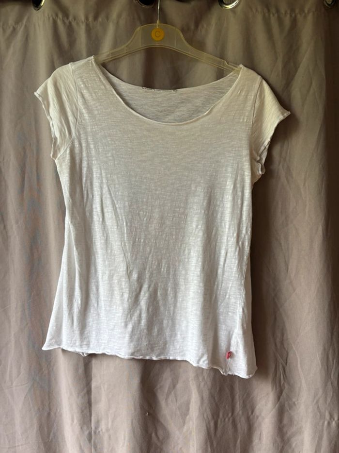 Tee shirt manche courte blanc