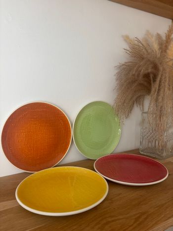 Vintage lot de 4 assiettes à dessert Salins Deauville