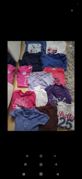 Lot tee-shirts avec et sans manches 10ans