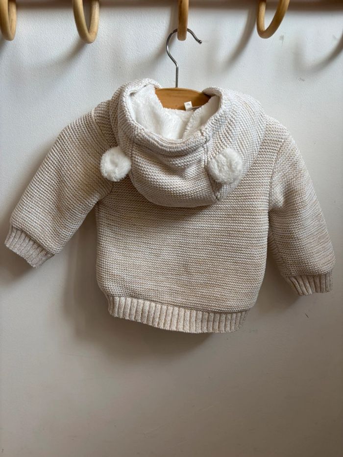 Veste chaude crème 3 mois - photo numéro 4