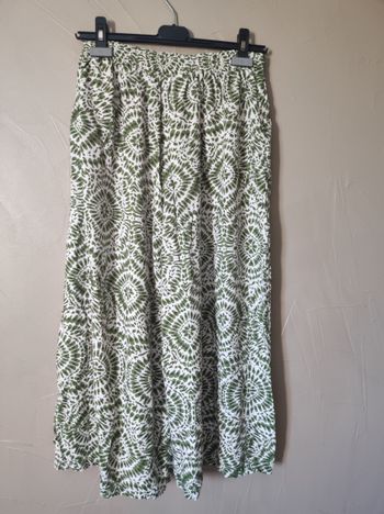 Pantalon fluide imprimé kaki Lucky &Cie taille unique