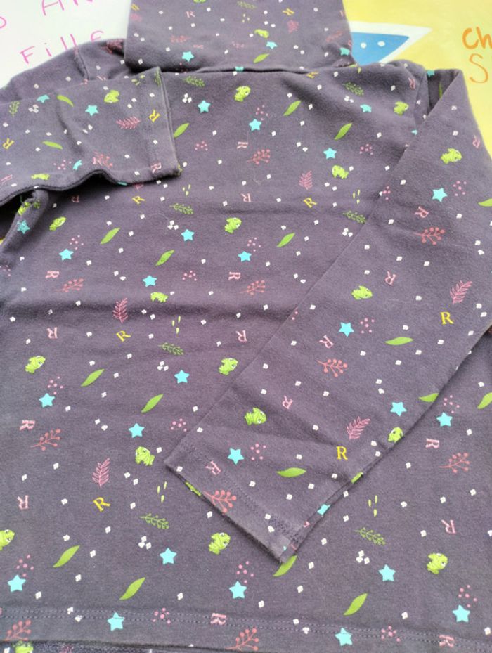 Sous pull 5 ans fille Disney violet Raiponce - photo numéro 2