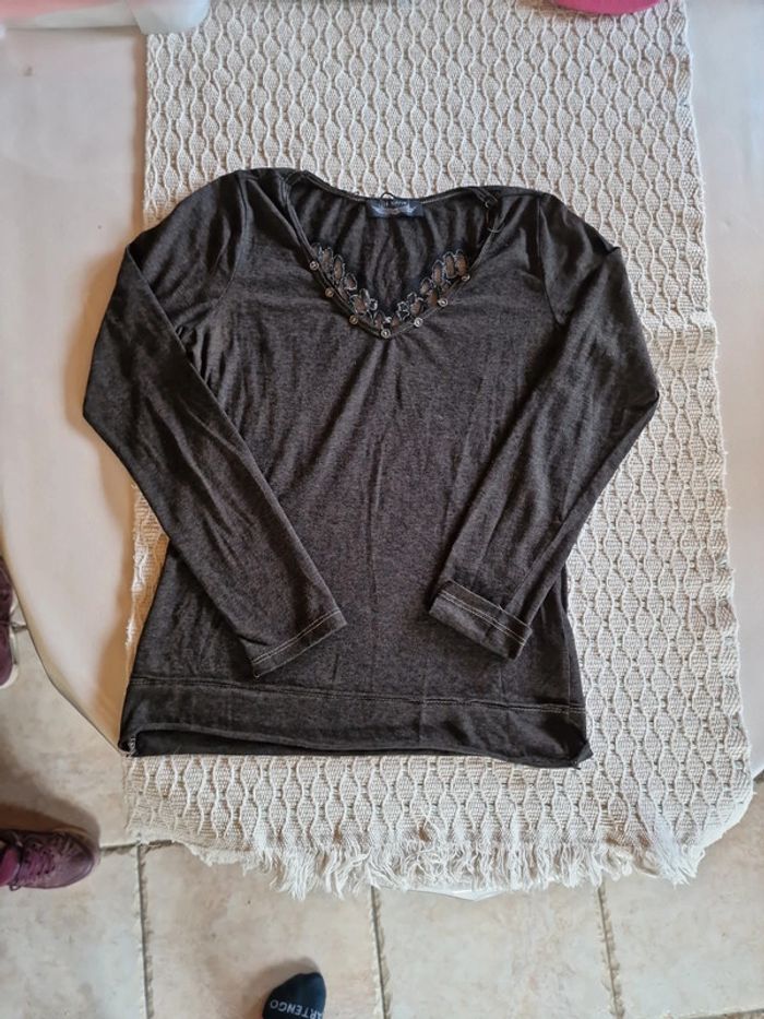 Pull fin manche longue