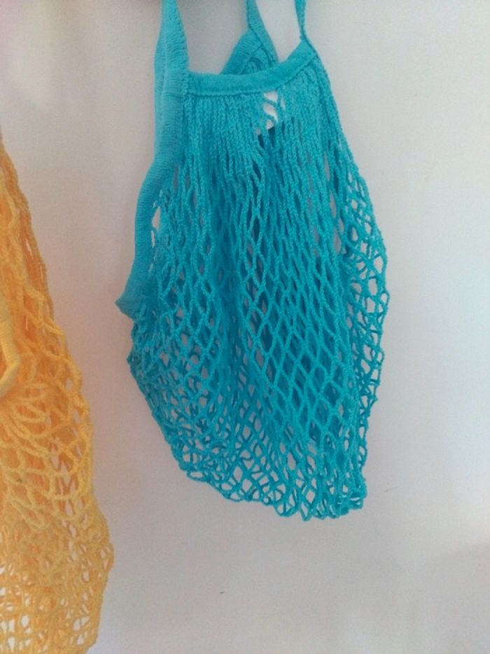 Lot de 2 sacs filet en coton - photo numéro 2