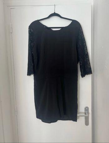Combishort noir avec dentelle