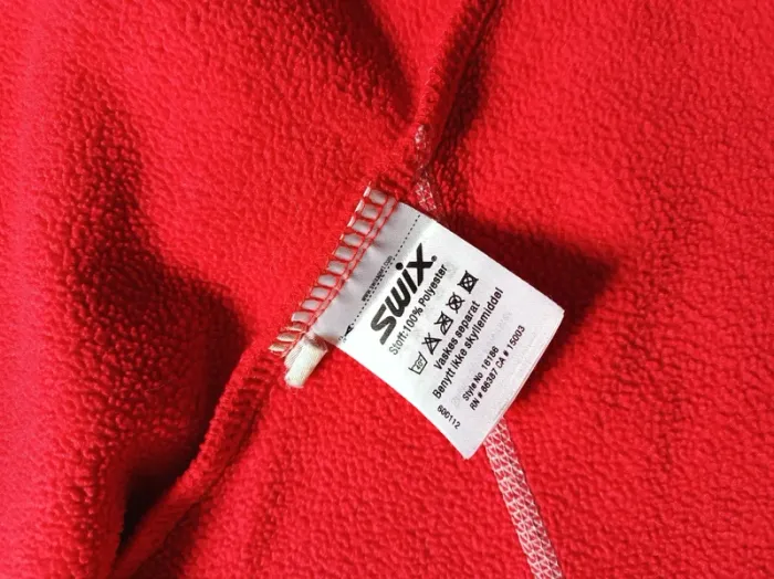 Veste polaire zippé rouge Swix - photo numéro 13