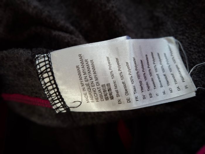 Sweat/pull à capuche polaire gris/rose McKinley 12 ans - photo numéro 4