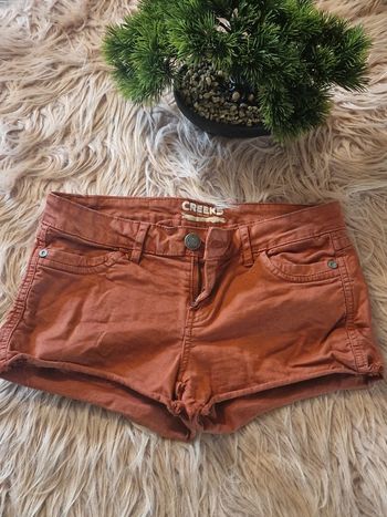 Short jean marron