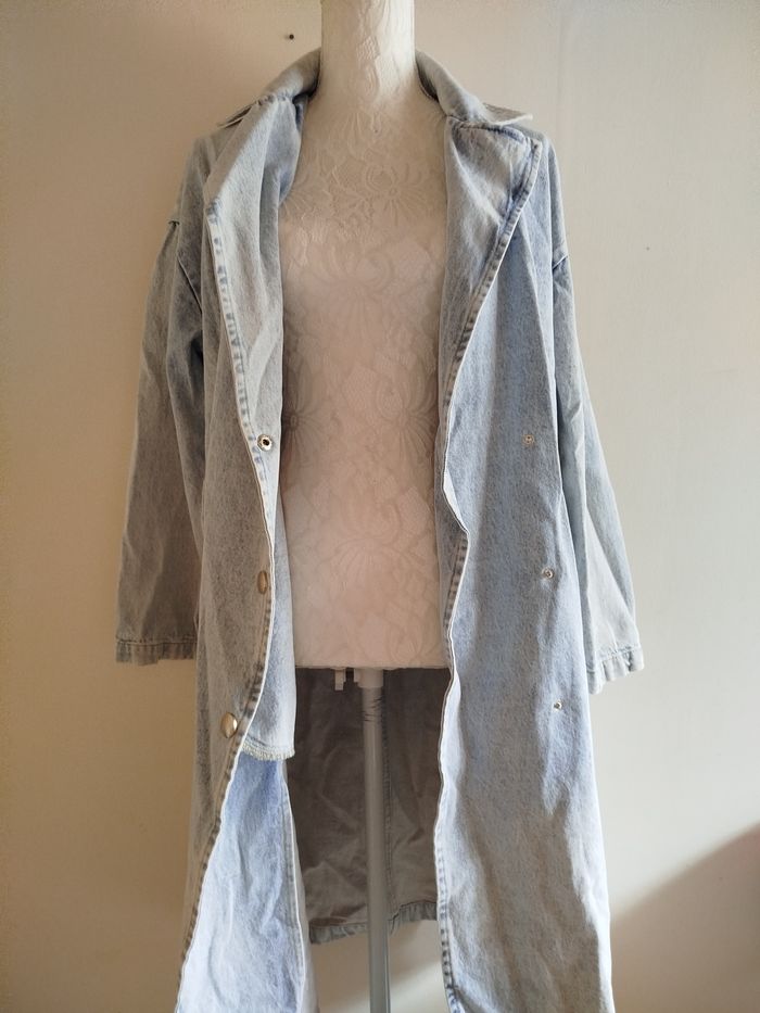 Longue veste en jean - photo numéro 2