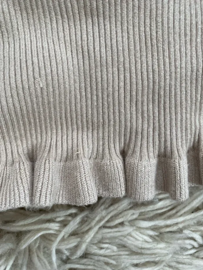 Crop-top beige Taille Unique - photo numéro 3