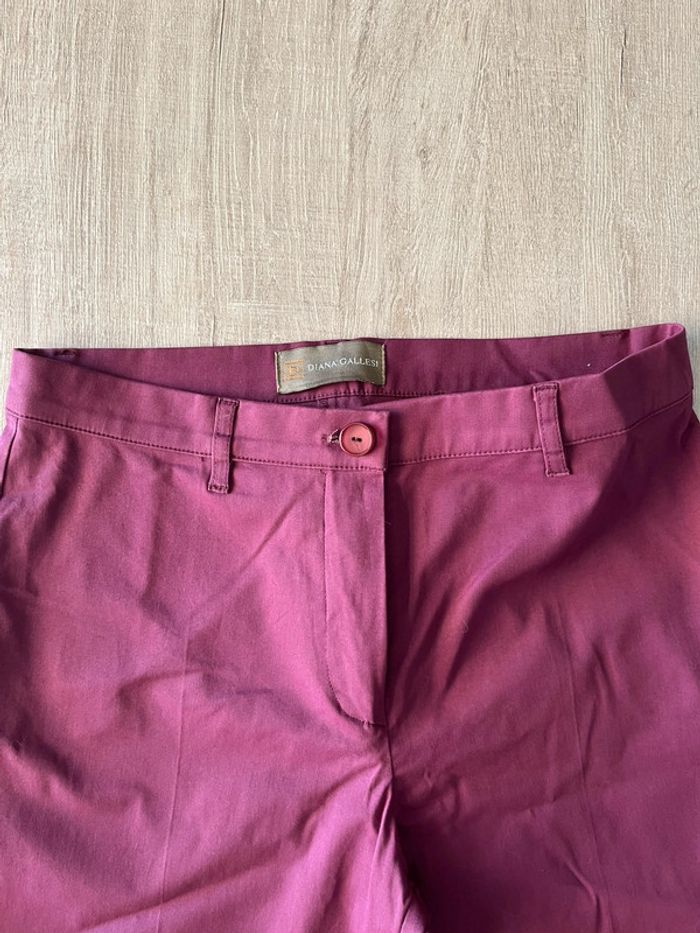 Pantalon violet chic femme Diana Gallesi - photo numéro 2