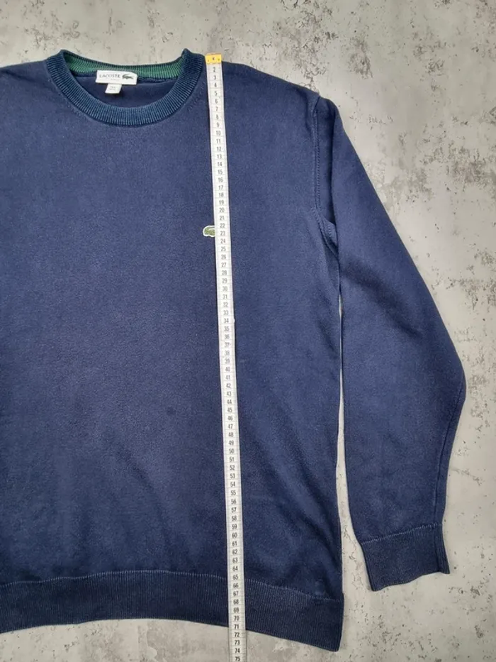 Sweat Lacoste Bleu Marine – Taille XL Homme - photo numéro 9